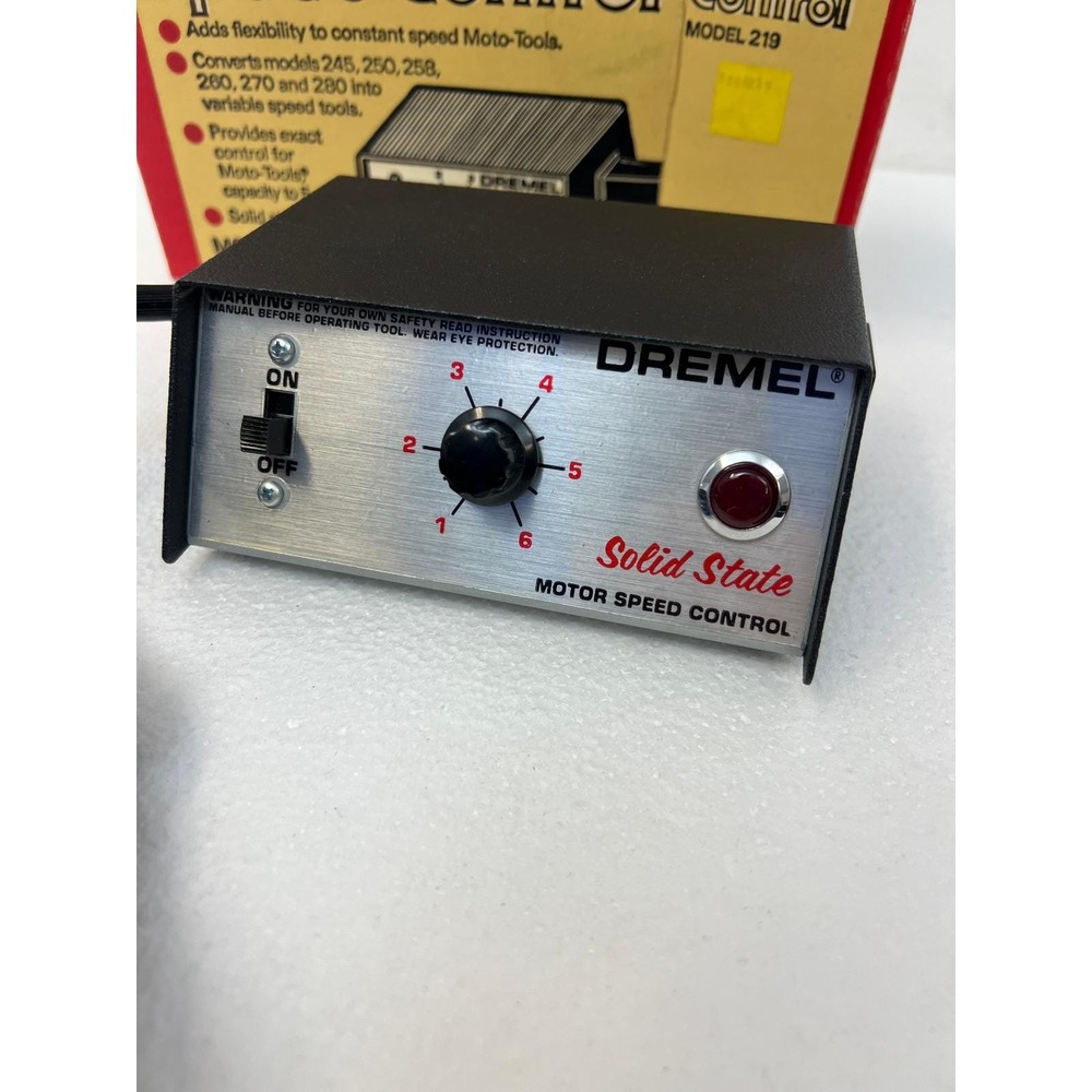 Dremel Model 219 Table Top Speed Control for Moto-Tools Vintage NOS Variable Box - Picture 2 of 10